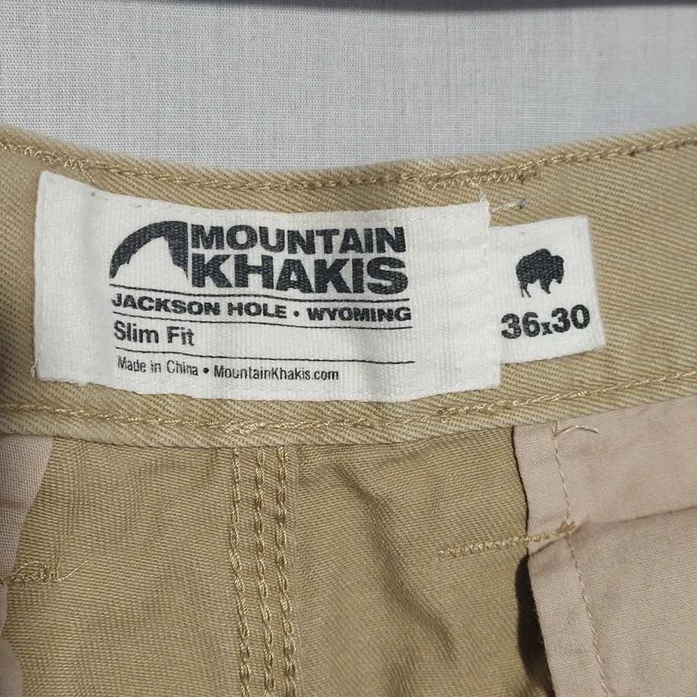 Mountain Khakis Slim Fit 100% Cotton Mens‎ Pants Size 36 X 30